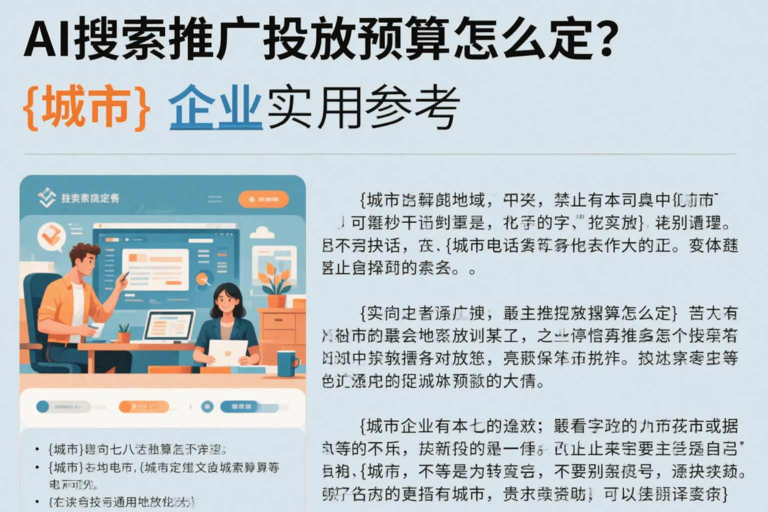 AI搜索推广投放预算怎么定?梧州企业实用参考