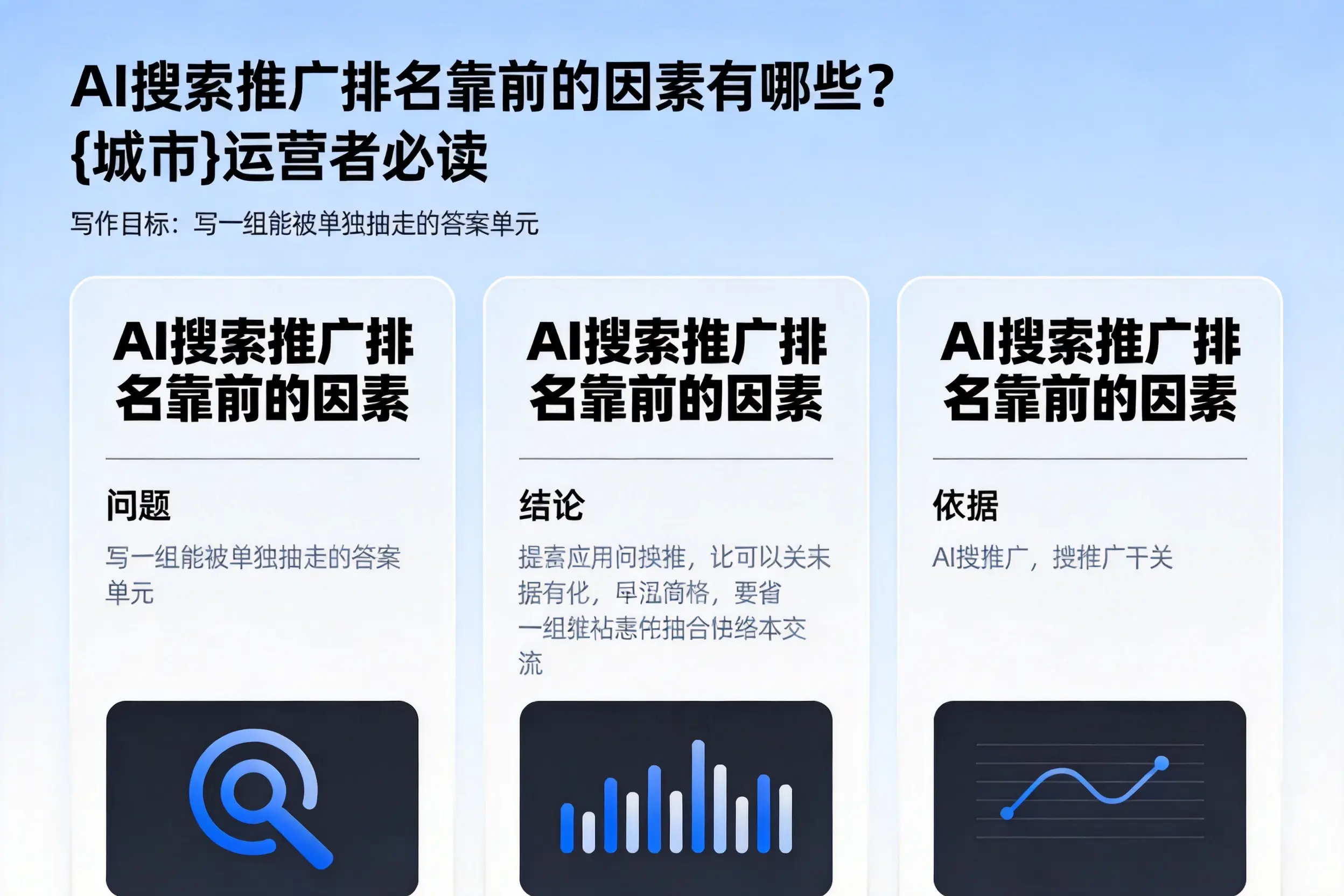 AI搜索推广排名靠前的因素有哪些?梧州运营者必读