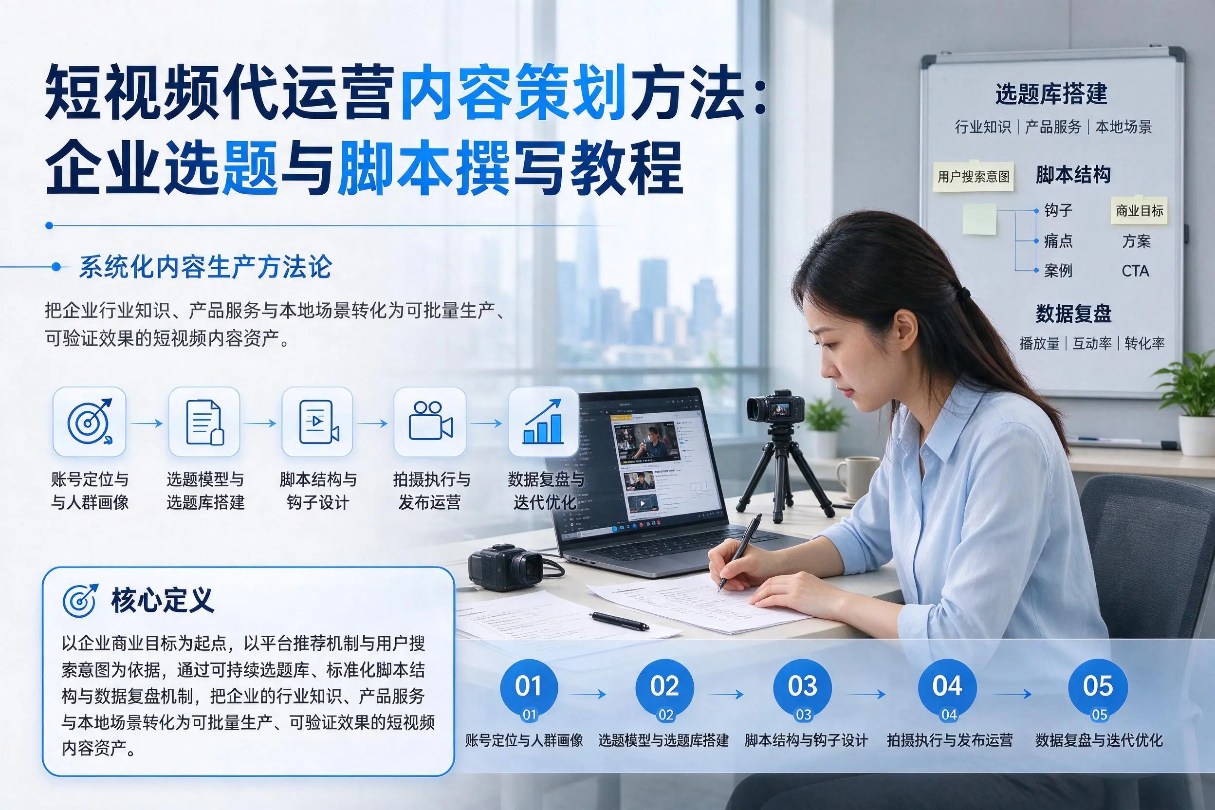 短视频代运营内容策划方法：梧州企业选题与脚本撰写教程