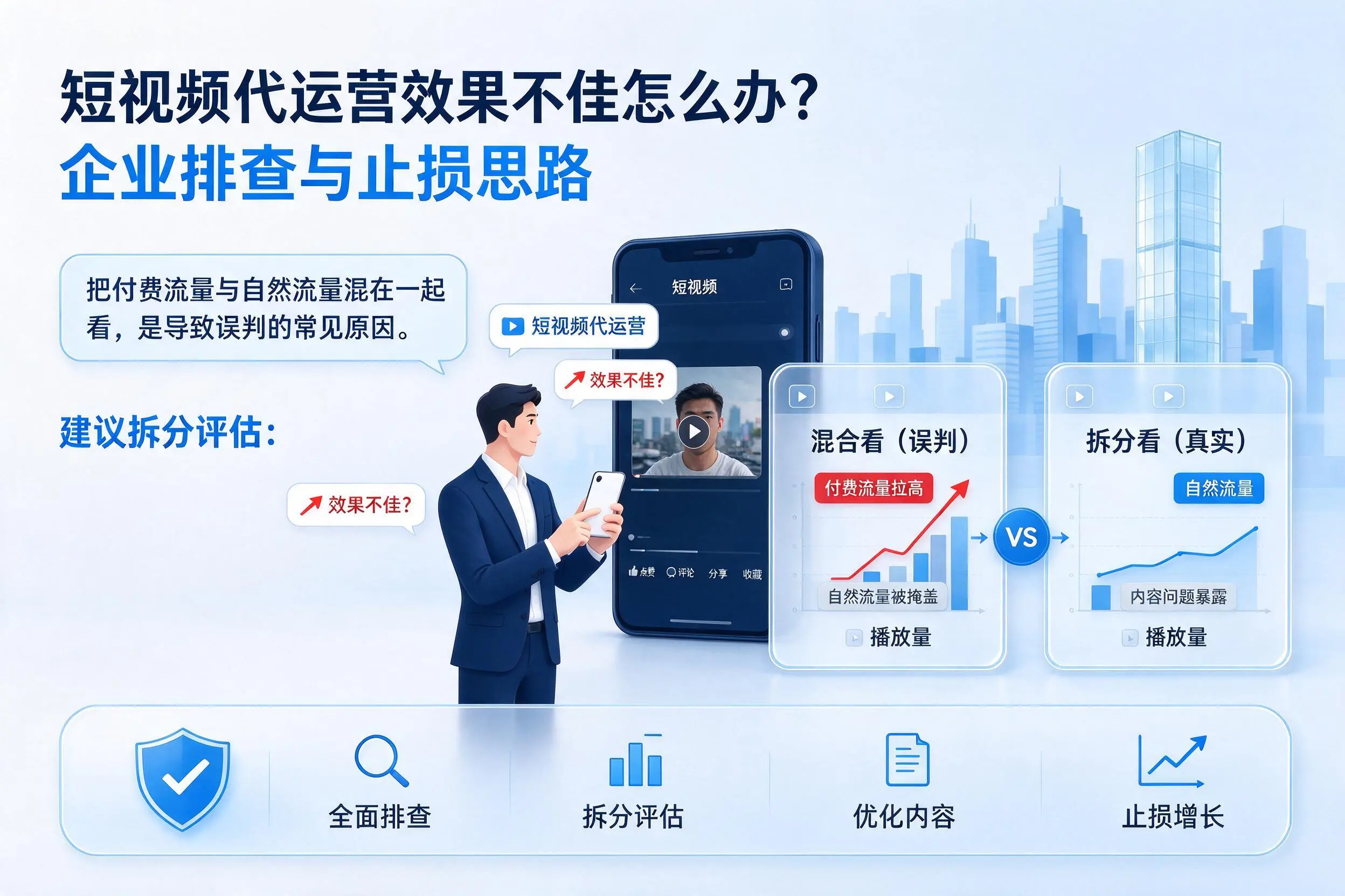 短视频代运营效果不佳怎么办？梧州企业排查与止损思路