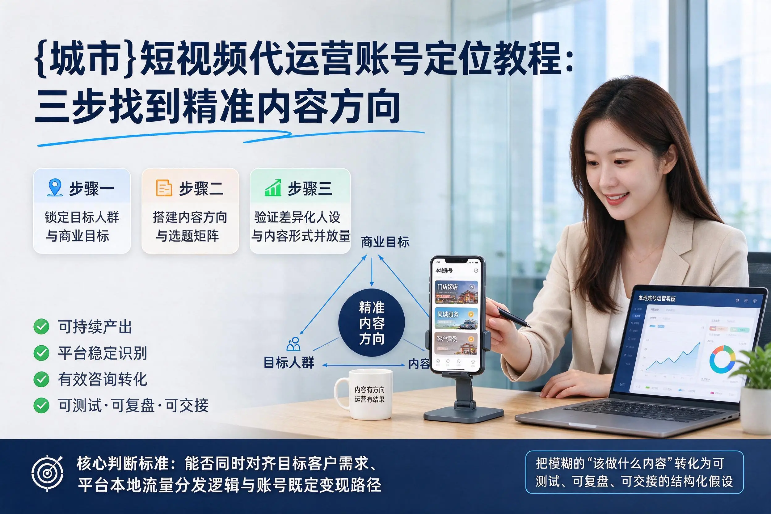 梧州短视频代运营账号定位教程：三步找到精准内容方向