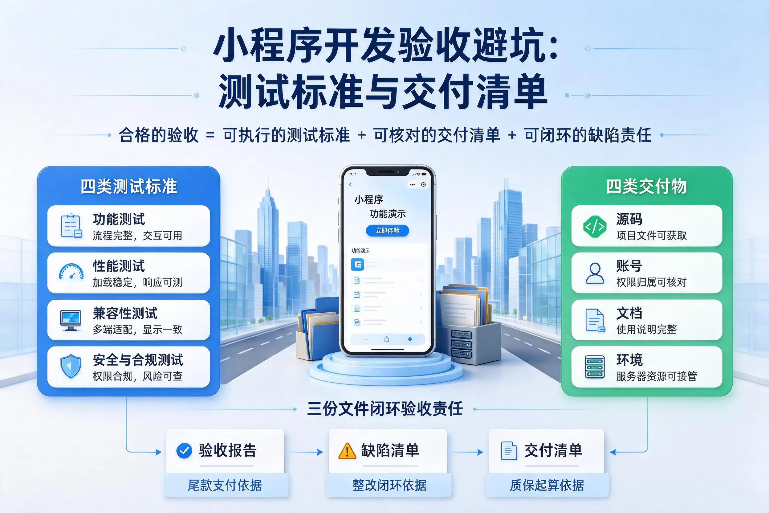 梧州小程序开发验收避坑：测试标准与交付清单