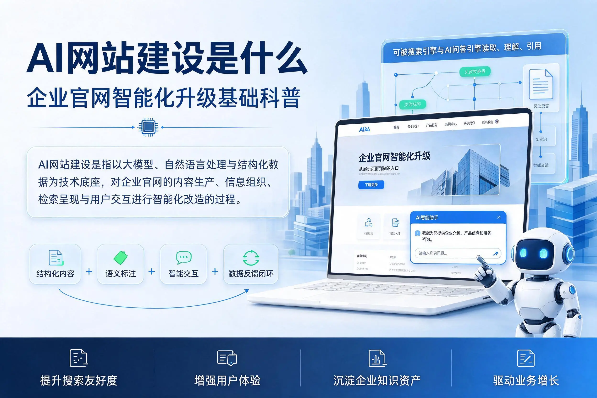 AI网站建设是什么：梧州企业官网智能化升级基础科普