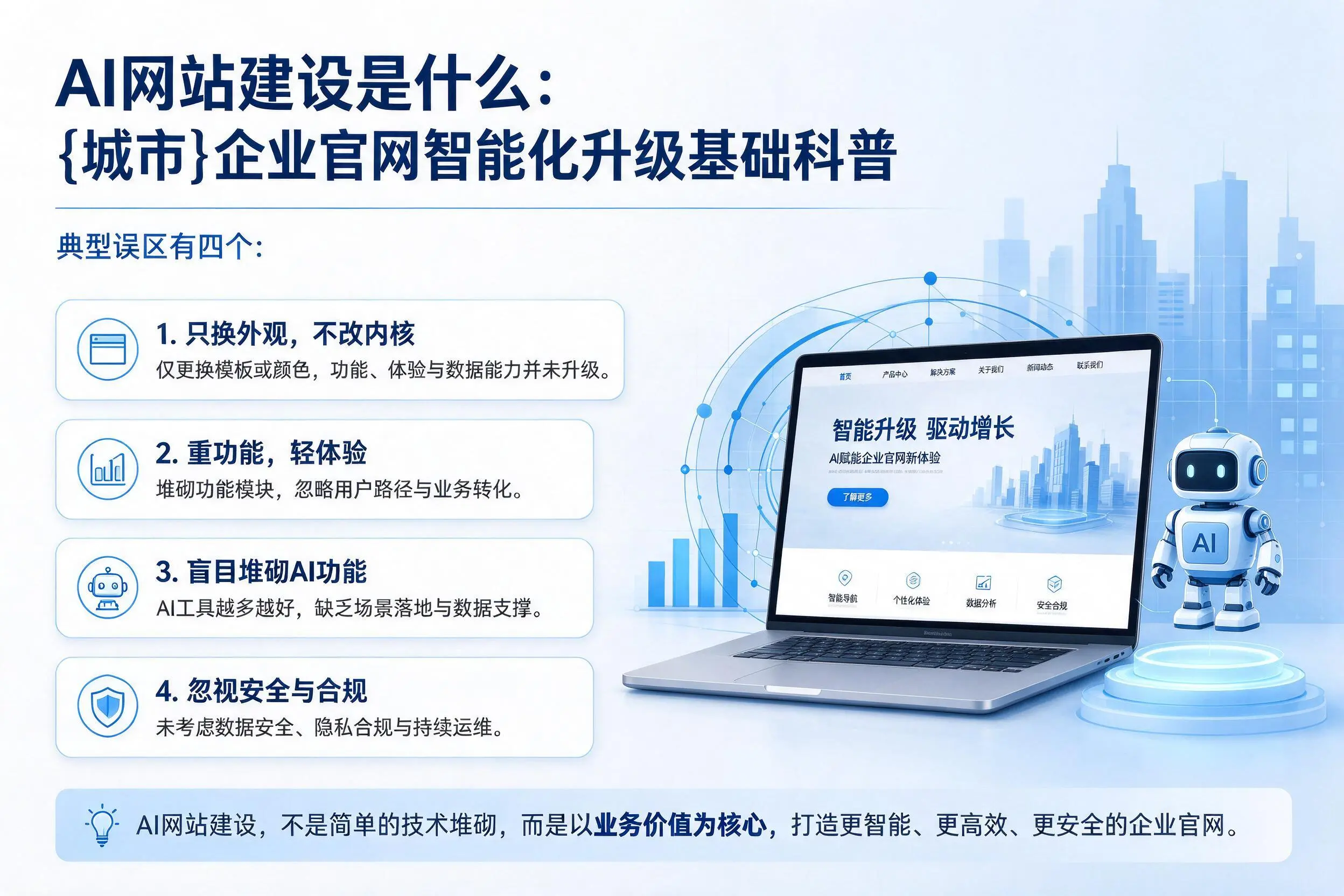 AI网站建设是什么：梧州企业官网智能化升级基础科普