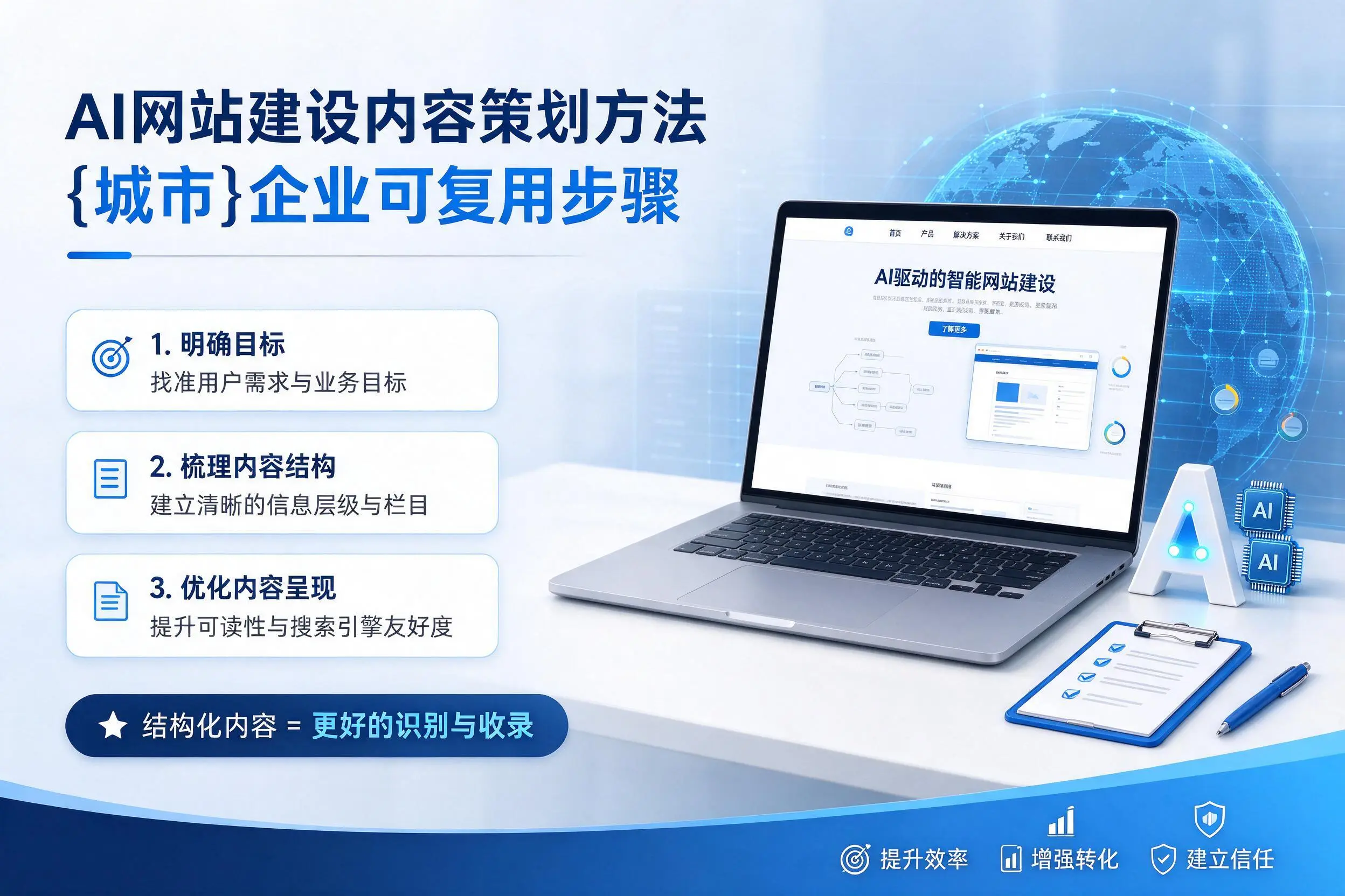 AI网站建设内容策划方法，梧州企业可复用步骤