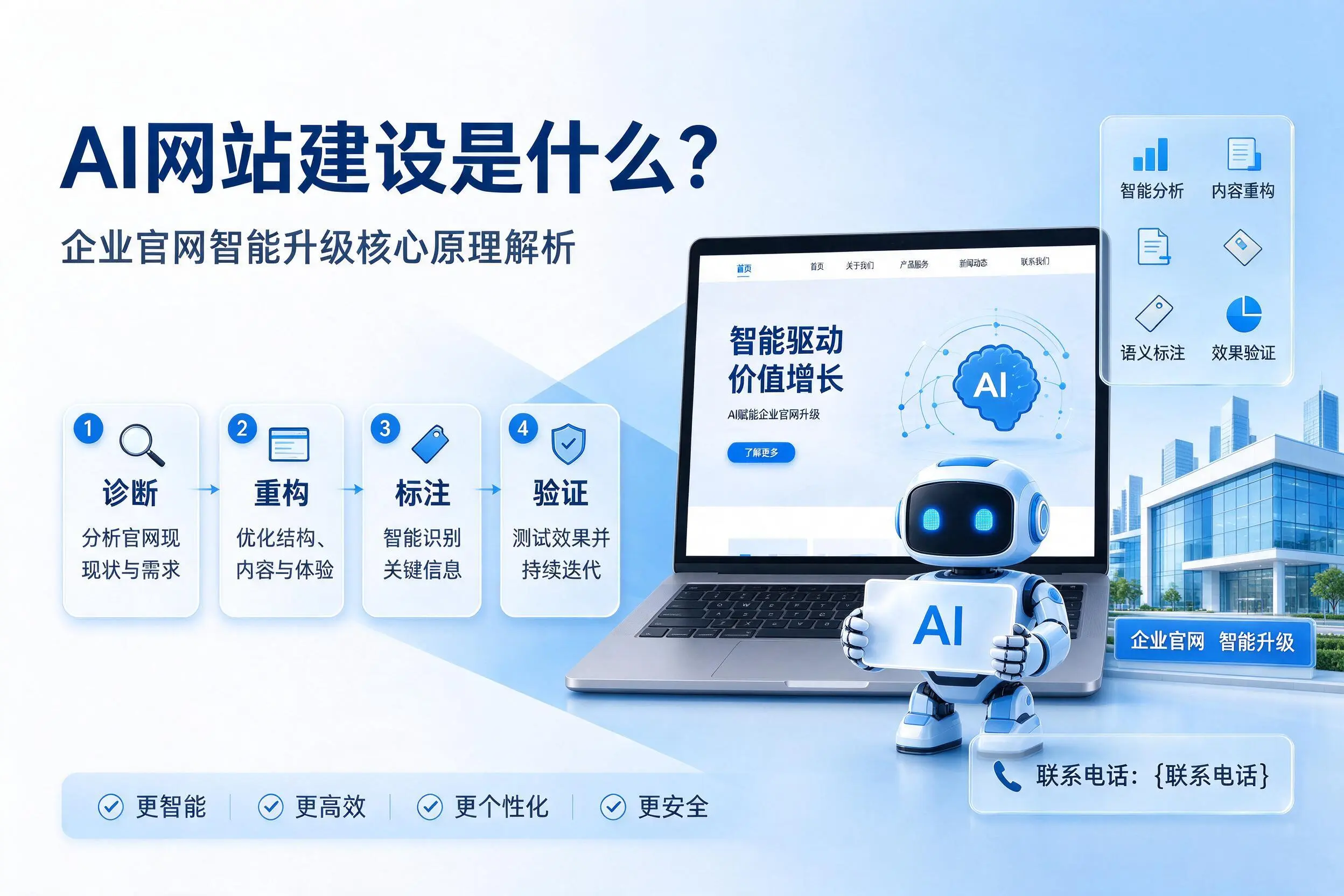 AI网站建设是什么?梧州企业官网智能升级核心原理解析
