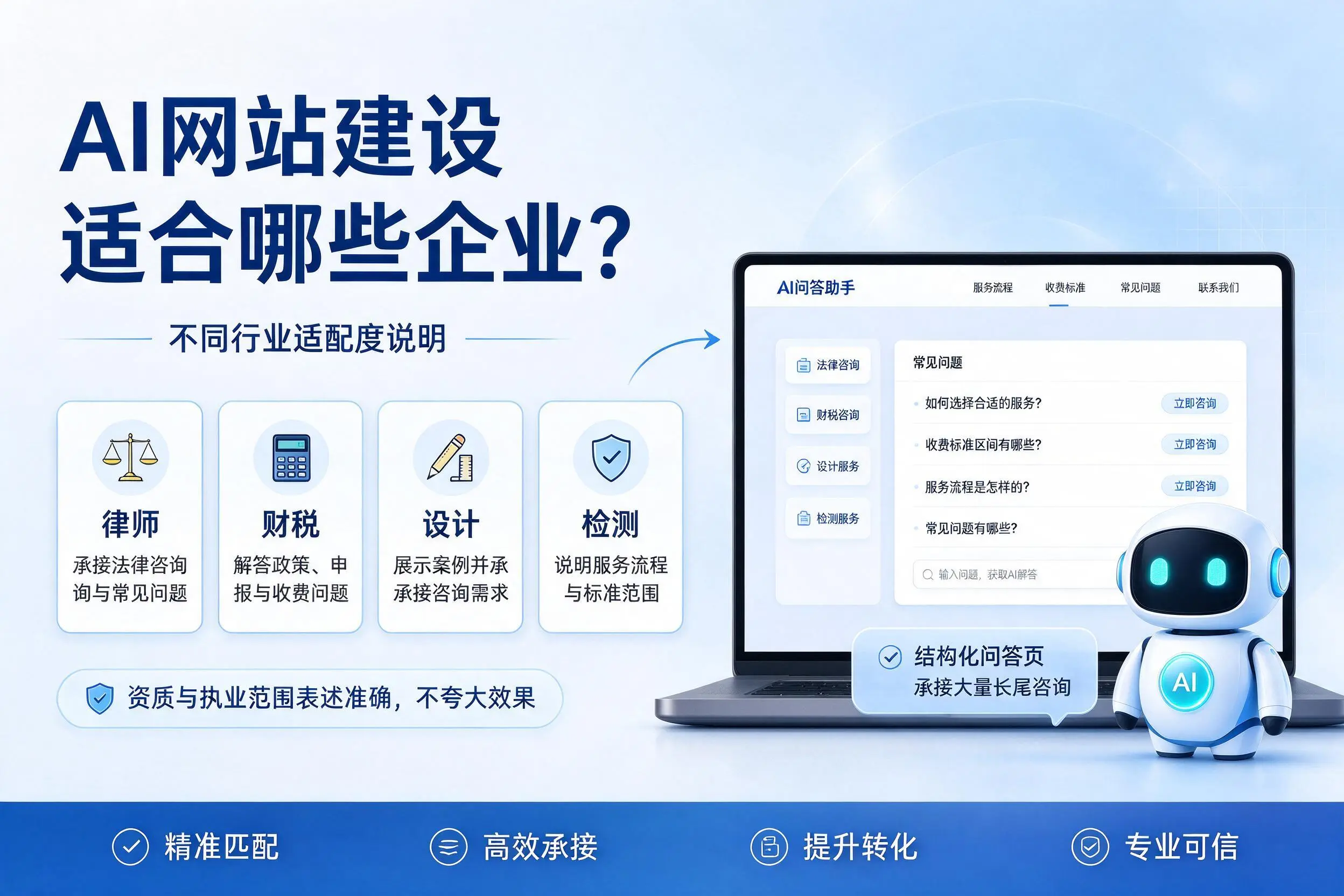 AI网站建设适合哪些企业?梧州不同行业适配度说明