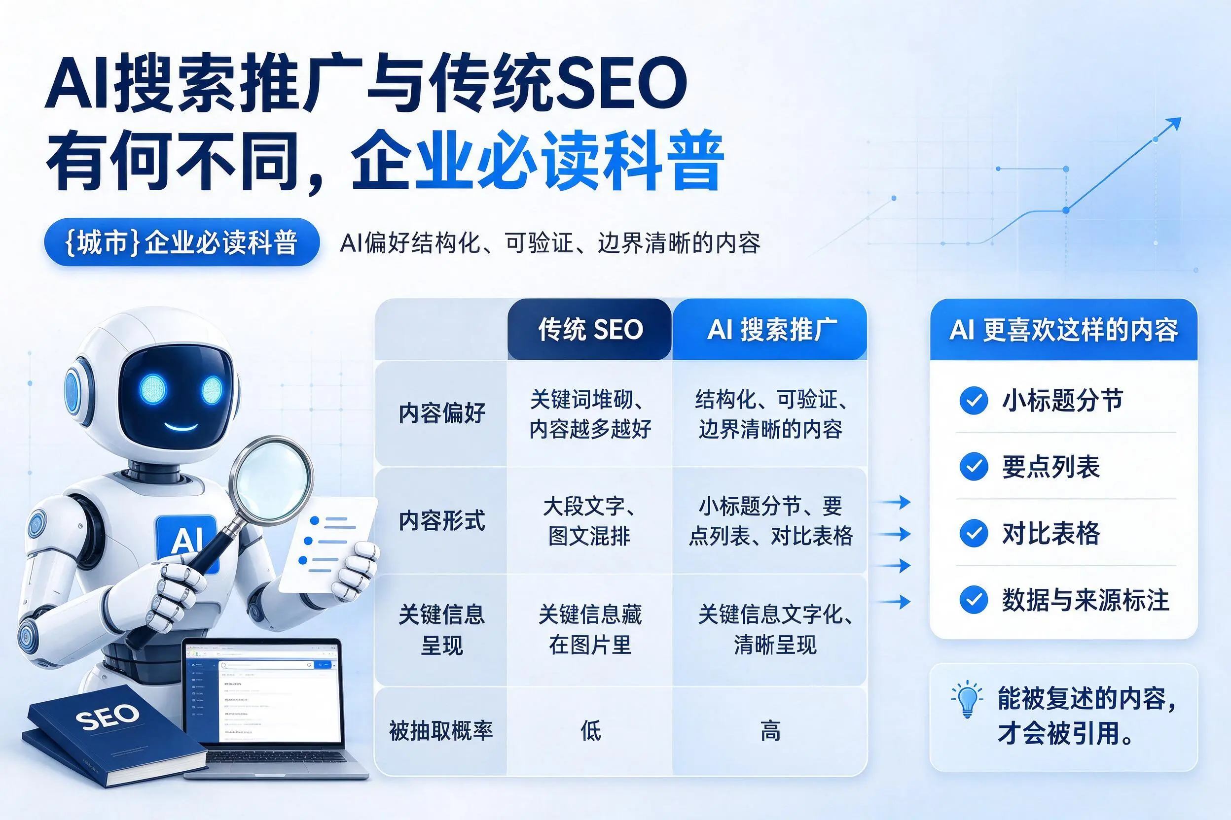 AI搜索推广与传统SEO有何不同,梧州企业必读科普